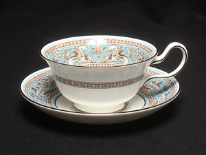 ウェッジウッド カップ＆ソーサー フロレンティーン ターコイズ Florentine WEDGWOOD