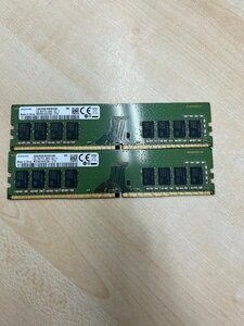 【中古品・現状品】SAMSUNG 8GB 1Rx8 PC4-2666V メモリ 2枚セット
