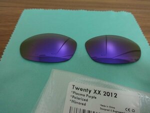 処分価格！★オークリー トゥエンティ XX（2012）用 カスタム偏光レンズ　PURPLE Polarized 新品　Oakley TWENTY XX Sunglasses