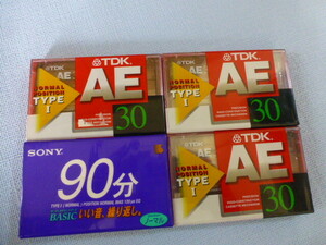 SONY TDK　カセットテープ ４本