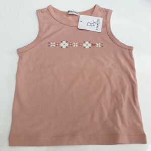 ブランシェス☆新品　タンクトップ　110☆くすみピンク　BRANSHES ランニング　Tシャツ