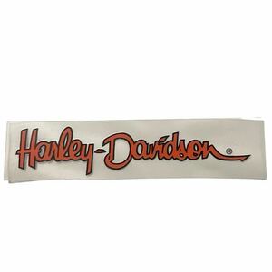 定番 送料無料 当時物 ビンテージ Harley-Davidson タンクステッカー ハーレーダビッドソン デカール シール 防水 転写　オレンジ 黒 