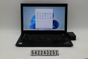 【ジャンク品】Lenovo ThinkPad X280 Core i3 8130U 2.2GHz/8GB/128GB(SSD)/12.5W/FHD(1920x1080)/Win11 不良複数 【542243252】