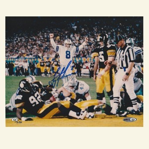 ■【250枚限定】Troy Aikman Auto 8×10 Super Bowl Photo UD社証明書付 □検索：トロイ・エイクマン 直筆サイン入り 8×10 写真