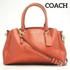 コーチ/COACH F29665 2way ハンド ショルダーバッグ レッド