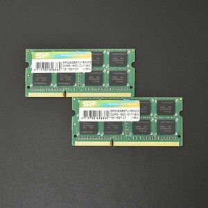 当日発送 Mac対応 メモリ シリコンパワー DDR3-1600 8GB × 2枚 合計 16GB　中古品