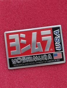 ヨシムラ　3D アルミステッカー　YOSHIMURA USA 耐熱ステッカー 吉村 バイク　シール　キズ隠し マフラー