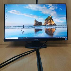 PHILIPS 243S7E /11 23.8インチ ワイド液晶ディスプレイ フルHD/IPS/HDMI/DisplayPort 2019年製　昇降.回転可能★動作確認済