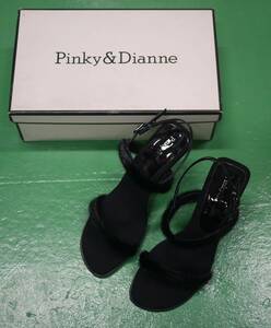 Pinky＆Dianne ピンキー＆ダイアン ストラップ サンダル 35 ハイヒール ブラック 