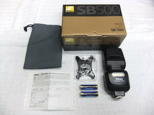 ニコン Nikon SB-500 スピードライト 電池付 動作確認済