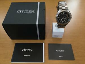 【新品】CITIZEN シチズン アテッサ メンズ ソーラー電波 腕時計☆AT3010-55E