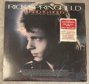 Hard to Hold Rick Springfield Soundtrack (LP, 1984) RCA Victor ABL1-4935 Shri... 海外 即決