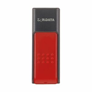 【新品】(まとめ) RiDATA ラベル付USBメモリー64GB ブラック/レッド RDA-ID50U064GBK/RD 1個 【×5セット】
