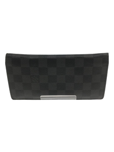 LOUIS VUITTON◆ポルト・フォイユ・ブラザ_ダミエ・グラフィット_BLK/PVC/TA2116/N62665