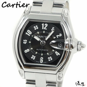 【カルティエ】ロードスター LM 自動巻 OH済 極美品 メンズ 時計 Cartier Roadster 俵屋