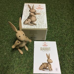GX415 KAY BOJESEN－カイ・ボイスン 木製フィギュア Rabbit 北欧 木製玩具 インテリア 雑貨 未使用 保管品 フィギュア