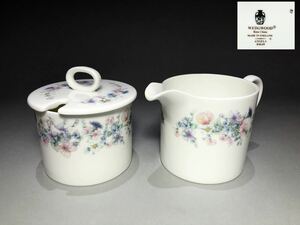 E28 クリーマー&シュガーボックス WEDGWOOD ウェッジウッド アンジェラ 廃盤