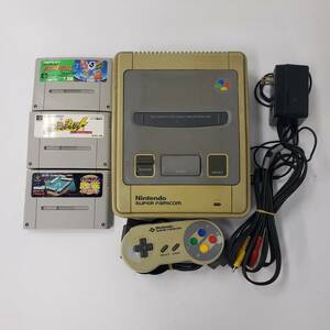 M2108(053)-510/TH3000　Nintendo SUPER FAMICOM　任天堂　スーパーファミコン本体　ナイスDEショット　SUPER麻雀　PRIME GOAL2