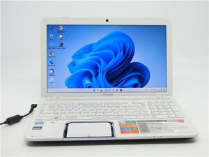 Win11Pro/カメラ/中古/15.6ノートPC/新品SSD256/8GB/2世代i3/TOSHIBA　T552/37GW 無線マウス/Office搭載/HDMI/無線WIFI/テンキー