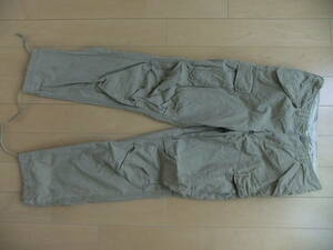 聖林公司 軍物 軍パン カーゴパンツ M65 M51 ヘリクルーパンツ 細身 100%cotton サイズ MEDIUM REGULAR M-R KHAKI カーキ ベージュ