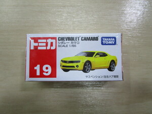 【未開封!!/現状】 タカラトミー TAKARA TOMY トミカ 19 シボレー カマロ CHEVROLET CAMARO SCALE 1/65 サスペンション/左右ドア開閉