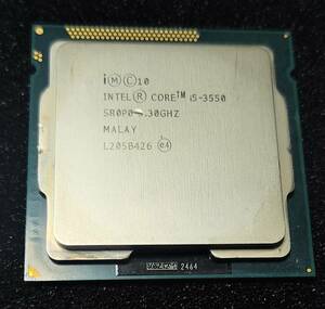 intel Core i5 3550 3.3GHz 6M LGA1155 77W SR0P0 動作品からの取り外し品 ヒートスプレッダに凹みあり インテル CPU ｉ５ ３５５０ 