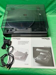 【取扱説明書(本国版と日本語版の2冊)あり】THORENS　TD-2001　トーレンス　レコードプレーヤー　ターンテーブル　TD2001