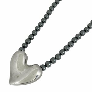 ジョージジェンセン Georg Jensen ハートモチーフ ネックレス 247B ヘマタイト ネックレス シルバー925 シルバー レディース 【中古】