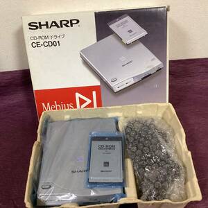 ☆5　SHARP　CD-ROM　ドライブ　CE-CD01　通電確認済　箱入り　メビウスノート　シャープ　送230円～