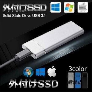 外付けSSD ポータブルSSD 8TB Type-C USB3.1対応 Mac スマホ ドライバー不要 使用簡単 Gen2 Gen1 パソコン PC android 耐衝撃 8TB