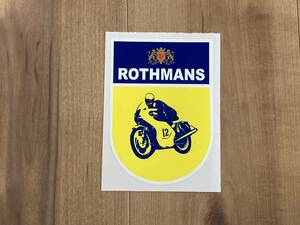 送料無料 Rothmans Bike ロスマンズ バイク ステッカー 90mm x 130mm