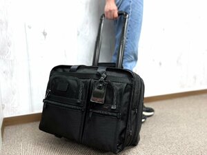 極美品 TUMI トゥミ キャリーケース キャリーバッグ バッグ ナイロン×レザー 黒 A4収納可 メンズ 70953