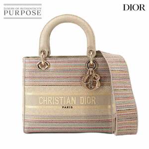 未使用 展示品 クリスチャン ディオール Chiristian Dior レディディーライト ミディアム 2way ハンド ショルダー バッグ 90230211