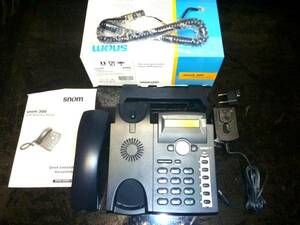 snom300 ブラック VoIP phone 美品 SIPビジネスフォン