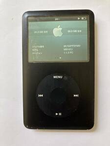 iPod Classic 80GB 真っ黒モデル 動作確認済み　新品バッテリー交換済み