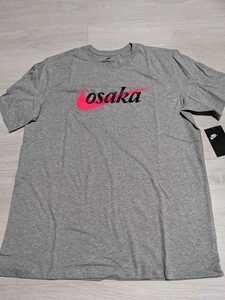 新品未使用 NIKE ナイキ Tシャツ US Lサイズ 大阪限定 OSAKA グレー×ピンク 