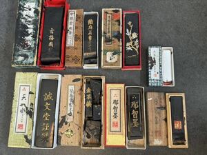 ☆中古 古墨 中国墨 和墨 まとめて☆胡開文 那智墨 玉泉堂 誠文堂 朱雀 等 書道用品 習字 ☆