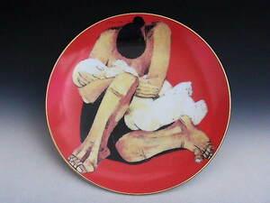 限定版 母と子絵 アート飾り皿 ◆ 現代 ノリタケ 