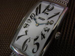 1円～　ティソ/TISSOT バナナウォッチ T117509A ヘリテージ クオーツ シルバー メンズ 腕時計