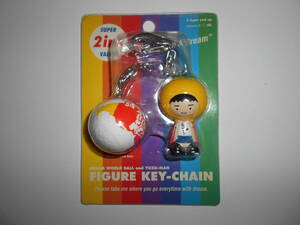 ゆず Yuzu ArenaTour 2004 Summer Ver. DREAM WORLD BALL and YUZU-MAN FIGURE KEY-CHAIN キーホルダー