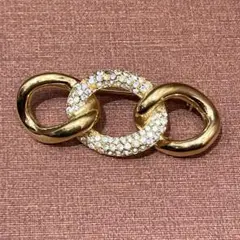 Christian Dior アクセサリー ラインストーン ブローチ オシャレ