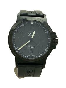 ORIS◆自動巻腕時計/アナログ/ラバー/BLK/BLK/SS/7641-47/20231203日差+5