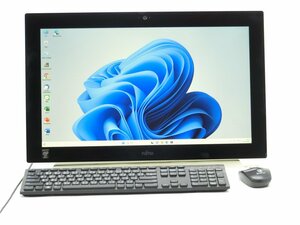中古 一体型パソコン 最新Windows11+office 富士通 WH77/M　core i7-4702MQ/新品SSD512GB/メモリ8GB/21.5型FHDタッチパネル液晶　送料無料