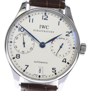 IWC IWC SCHAFFHAUSEN IW500705 ポルトギーゼ 7デイズ 自動巻き メンズ 良品 _814511