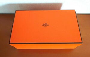 HERMES エルメス オレンジ 空箱 ボックス 約16.5cm×28.5cm×10cm 空き箱 ※中身無し シューズBOX 収納箱 