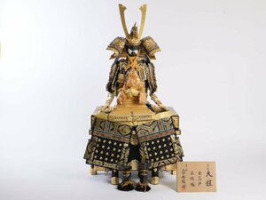 京都 平安雅峰 作 大鎧飾り 「金閣」 金小札緋糸威之大鎧 金箔押 正絹縅 12号 端午の節句 五月人形 こどもの日