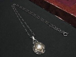 1円 GEORG JENSEN ジョージ ジェンセン 1997 SV925 ネックレス ペンダント アクセサリー シルバー系 AY0962