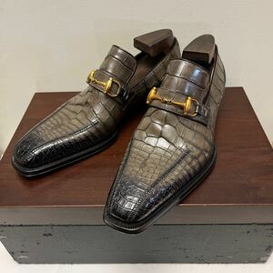 GUCCI ◆グッチ◆紳士靴◆クロコダイル◆オーダーメイド◆最高級品◆二百万超◆オンリーワン◆39.5(28.5cm)ワイズE◆箱、収納袋、木型あり