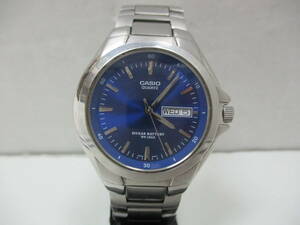 [M] CASIO カシオ コレクション 腕時計 クオーツ MTP-1228DJ キズ有 ブルー×シルバー