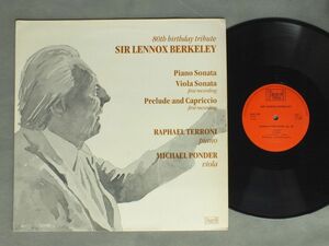 ●英LP RAPHAEL TERRONI - MICHAEL PONDER/SIR LENNOX BERKELEY●